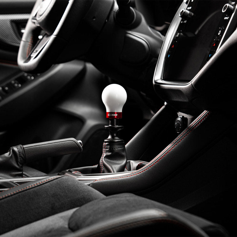 Cobb Subaru 6-Speed Weighted COBB Shift Knob - White (Incl. Both