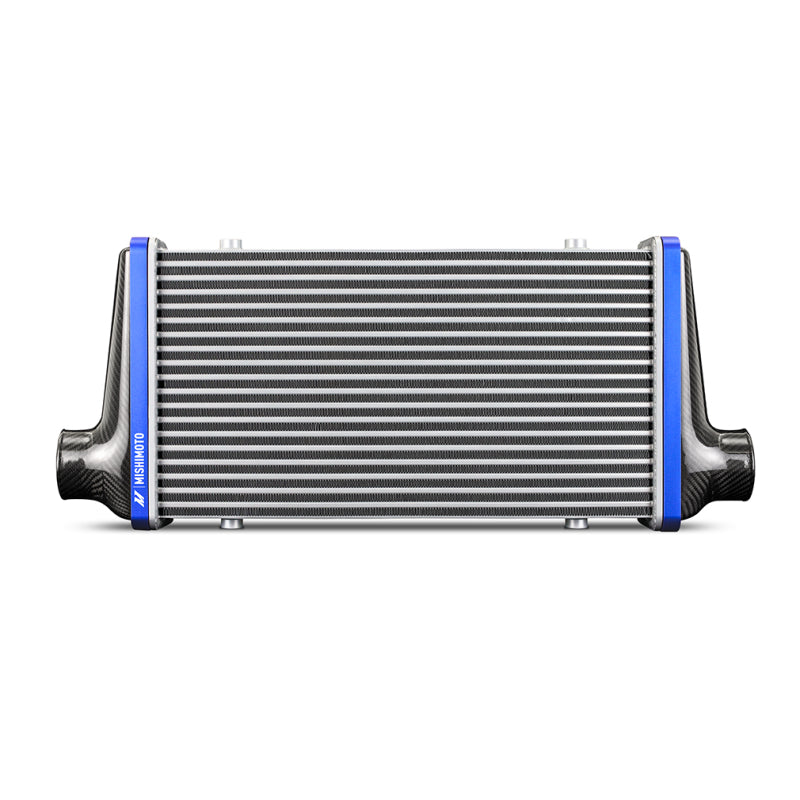 Mishimoto Universal Carbon Fiber Intercooler - Matte Tanks - 450mm Black Core - S-Flow - R V-Band