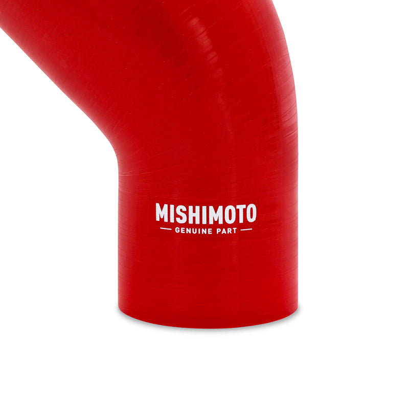 Mishimoto Silicone Reducer Coupler 45 Degree 2.5in to 3.25in - Red