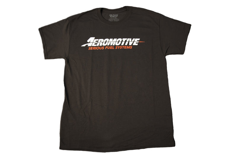 Aeromotive Standard Logo Black/Red T-Shirt - Large