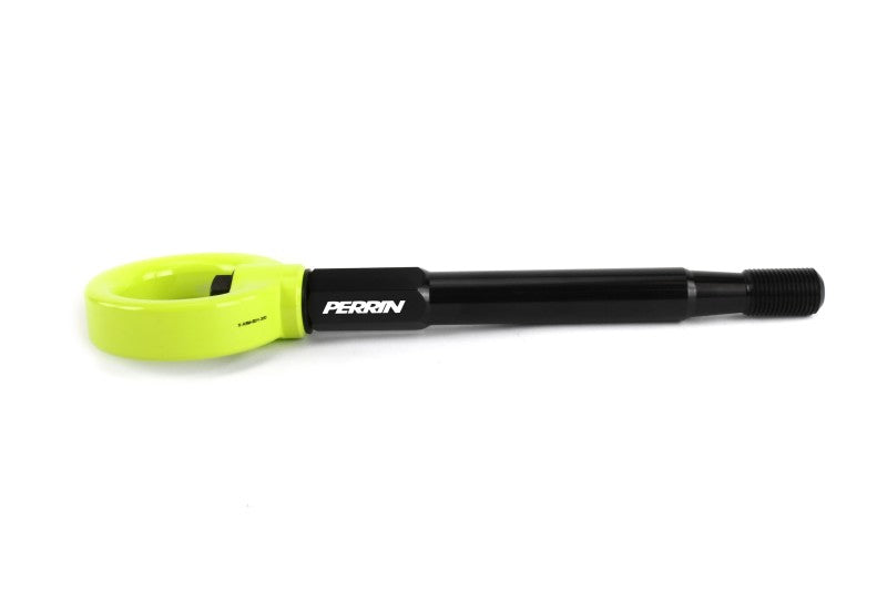 Perrin 2022 Subaru WRX / 18-21 Crosstrek / 14-21 Forester Tow Hook Kit (Front) - Neon Yellow