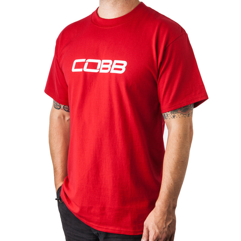 Cobb Tuning Logo Mens T-Shirt (Red) - XX-Large