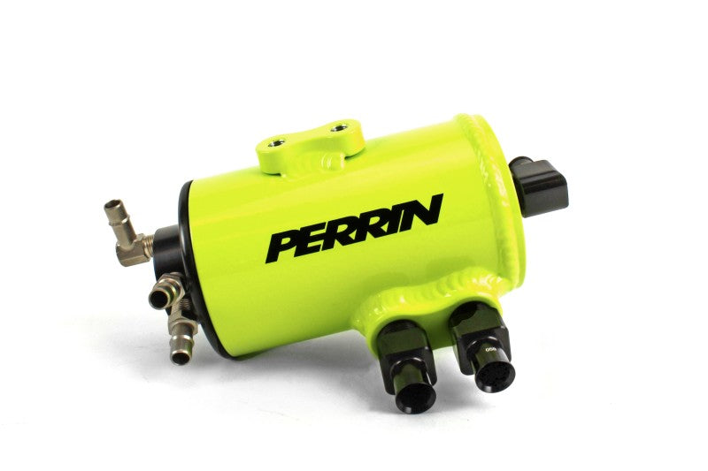 Perrin 08-14 Subaru WRX/STI Air Oil Separator - Neon Yellow