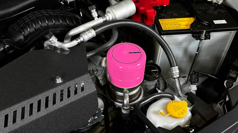 Perrin 2015+ Subaru WRX/STI Oil Filter Cover - Hyper Pink