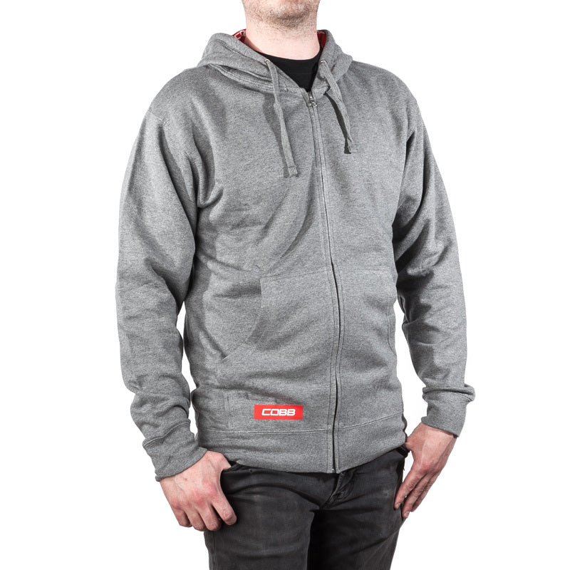 Cobb Grey Zippered Hoodie - Size X-Small