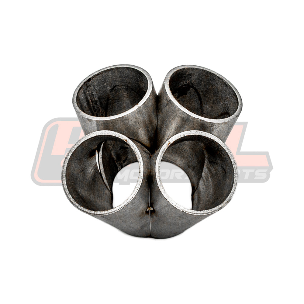 2-1 T304 Steel Exhaust Merge Collector Dual 1.5 ID Inlet Single 1.75 2-1 T304 Steel Exhaust Merge Collector Dual 1.5 ID Inlet Single 1.75