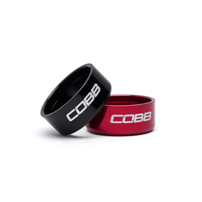Cobb Subaru 6-Speed Weighted COBB Shift Knob - White (Incl. Both Red + Blk Collars)
